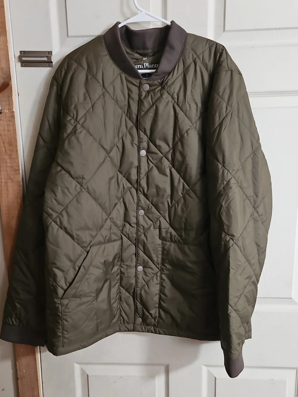 tentree Men’s Diamond Padded Bomber Jacket: GREEN: NEW WITH TAGS: SIZE XXL